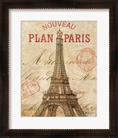 Framed Letter from Paris