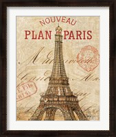 Framed Letter from Paris