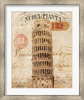 Framed Letter from Pisa
