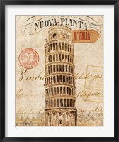 Framed Letter from Pisa