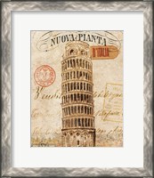 Framed 'Letter from Pisa' border=