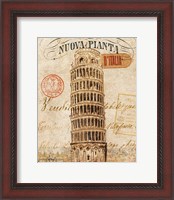 Framed Letter from Pisa