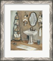 Framed 'French Bath I' border=