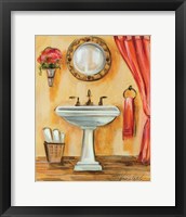 Framed 'Tuscan Bath IV' border=