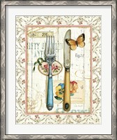 Framed Rose Garden Utensils I