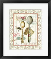 Framed 'Rose Garden Utensils II' border=