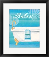 Framed 'Seashells Spa II' border=