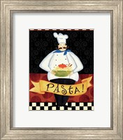 Framed 'Bon Appetit I' border=