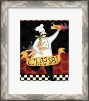 Framed 'Bon Appetit IV' border=