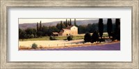 Framed Lavender Fields Panel II