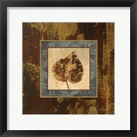 Framed Autumn Leaf Square I