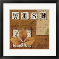 Natures Journal - Wish Framed Print