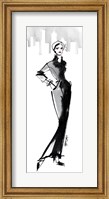 Framed Fifties Fashion III with Red