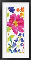 Floral Medley Panel I Framed Print