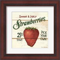 Framed Sweet and Juicy Strawberries