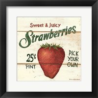 Framed Sweet and Juicy Strawberries
