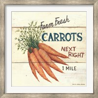 Framed Farm Fresh Carrots