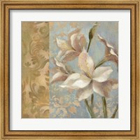 Framed Amaryllis on Soft Blue