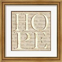 Framed H is for Hope