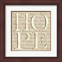 Framed H is for Hope