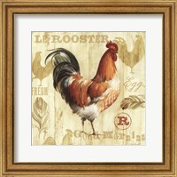 Framed Joli Rooster I