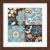 Framed Patchwork Motif Blue II