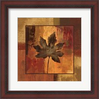 Framed 'October Leaf I' border=
