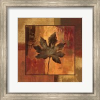 Framed 'October Leaf I' border=