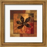 Framed 'October Leaf IV' border=