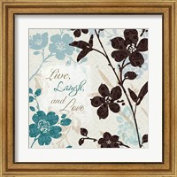 Framed 'Botanical Touch Quote II' border=