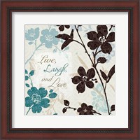 Framed Botanical Touch Quote II