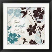 Framed 'Botanical Touch Quote II' border=