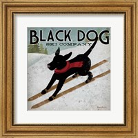 Framed Black Dog Ski Co.