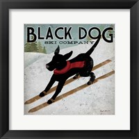 Framed Black Dog Ski Co.