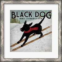 Framed Black Dog Ski Co.
