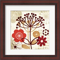 Framed 'Floral Pop II' border=