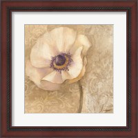 Framed Brocade Poppy