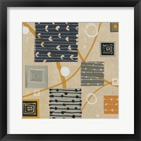 Framed 'Graphic Tiles I' border=