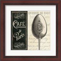 Framed French Menu I