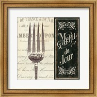 Framed French Menu II