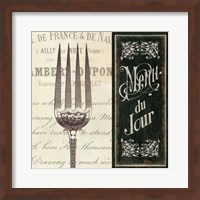 Framed French Menu II