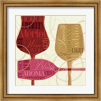 Framed Colorful Wine I