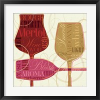 Framed Colorful Wine I