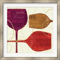 Framed Colorful Wine II