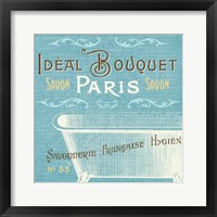 Indulge Yourself Aqua I Framed Print