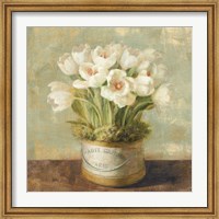 Framed Hatbox Tulips