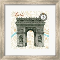 Framed Monuments des Paris Arc