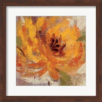 Framed 'Fiery Dahlias I Crop' border=