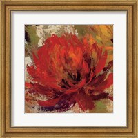 Framed Fiery Dahlias II Crop