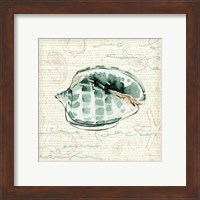 Framed 'Ocean Prints I' border=